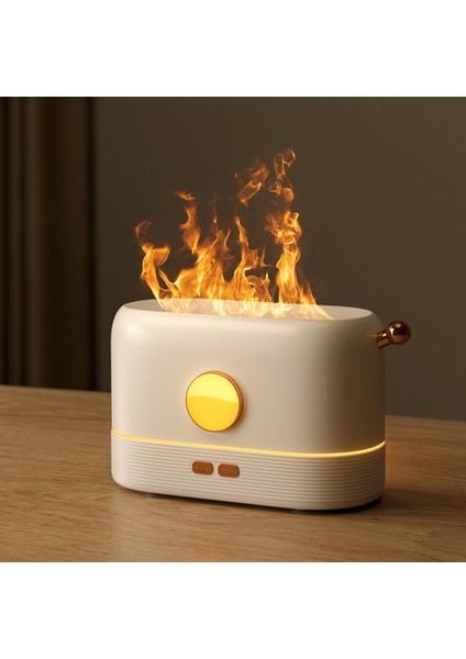 Hava Nemlendirici Uçucu Yağ Difüzörü Ev Yatak Odası Araba Alev USB Ultrasonik Aromaterapi Hava Temizleme Cihazı (Yurt Dışından)