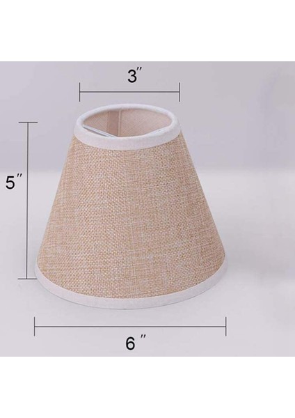 3 Adet Abajur Keten Kumaş Lamba Kapağı Avizeler Işıklar Masa Zemin Duvar Lambaları Tavan Lambası Değiştirme, Haki (Yurt Dışından)