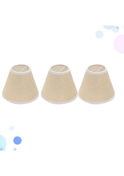 3 Adet Abajur Keten Kumaş Lamba Kapağı Avizeler Işıklar Masa Zemin Duvar Lambaları Tavan Lambası Değiştirme, Haki (Yurt Dışından) modelleri