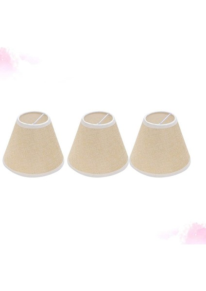 3 Adet Abajur Keten Kumaş Lamba Kapağı Avizeler Işıklar Masa Zemin Duvar Lambaları Tavan Lambası Değiştirme, Haki (Yurt Dışından) fırsatları