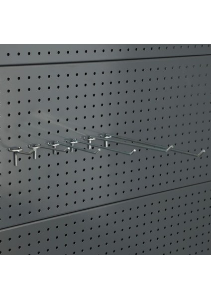 Rafburada® 50 Adet Delikli Panel Kancası.aksesuar Kancası 25 Cm-3.00 cm