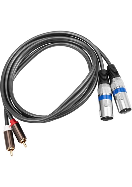 3x 1.5m Çift Rca Erkek - Xlr Erkek Kablo 2 Xlr - 2 Rca Fiş Adaptörü (Yurt Dışından) modelleri