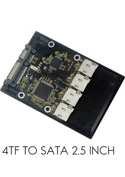 2,5 Inç 4 Tf - Sata Adaptör Kartı, Kendi Yapımı SSD Katı Hal Sürücüsü, Micro-Sd - Sata Grup Raıd Kartı Için (Yurt Dışından)