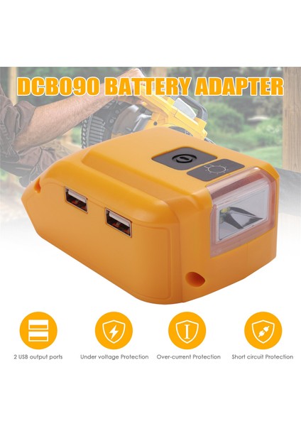 18V 20V Maksimum Lityum Pil Için DCB090 Pil Adaptörü (Yurt Dışından) indirimleri