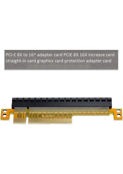 Pcı-E Express 8x - 16X Genişletici Dönüştürücü Yükseltici Kart Adaptörü Erkek - Dişi Uzatma (Yurt Dışından)