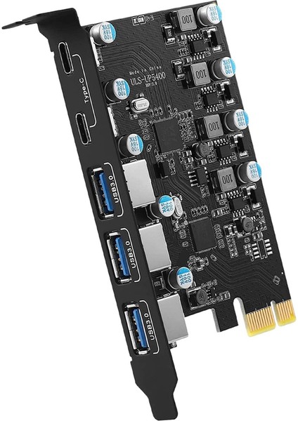 Port USB 3.0 Pcı Express Genişletme Kartı Masaüstü Bilgisayar Pcıe Adaptör Kartı Windows 11/10/8/7 USB Denetleyici Yükseltici Kartları (Yurt Dışından)