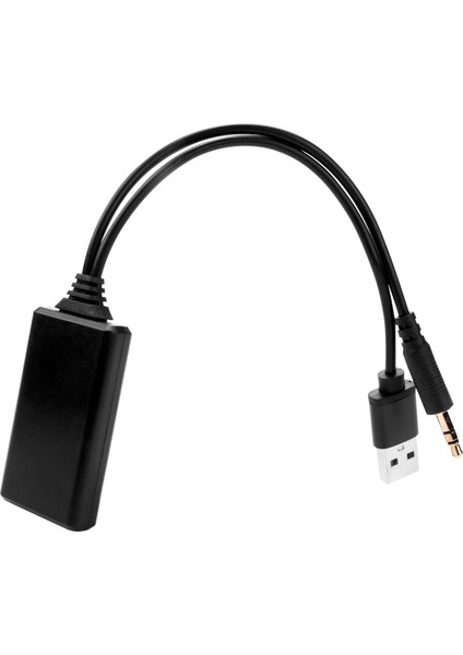 Araba Kablosuz Bluetooth Modülü Müzik Adaptörü Yardımcı Alıcı Aux Ses USB 3.5mm Soket E90 E91 E92 E93 (Yurt Dışından)