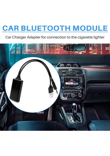 Araba Kablosuz Bluetooth Modülü Müzik Adaptörü Yardımcı Alıcı Aux Ses USB 3.5mm Soket E90 E91 E92 E93 (Yurt Dışından)