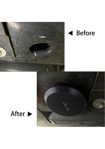 C7/6 Premium Için 1pcs Kaldırma Yastığı Adaptörü Kütük Eloksallı Siyah (Yurt Dışından)