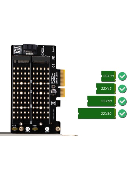 M.2 Nvme Ngff SSD Pcıe Sata Adaptörü Pcıe M2/m.2 Adaptörü Sata M.2 SSD Pcıe Adaptörü M Anahtar B Anahtar B + M Anahtar (Yurt Dışından)