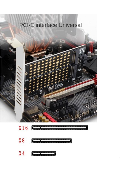M.2 Nvme Ngff SSD Pcıe Sata Adaptörü Pcıe M2/m.2 Adaptörü Sata M.2 SSD Pcıe Adaptörü M Anahtar B Anahtar B + M Anahtar (Yurt Dışından)