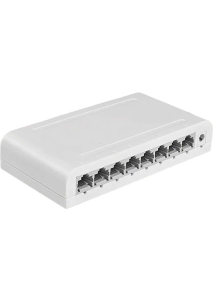 8 Bağlantı Noktalı Gigabit Veri Anahtarı, Ağ Merkezi, Masaüstü Ethernet Ayırıcı, Tak ve Çalıştır Korumalı Bağlantı Noktaları Fansız Sessiz (Yurt Dışından)