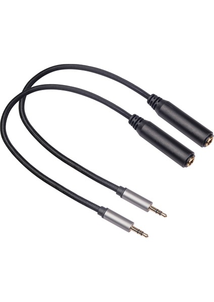 2 Adet 3.5mm Erkek 6.35MM Dişi Ses Kablosu 1/4 Ila 1/8 Adaptör Kablosu 1/4 Stereo Adaptör Gitar, Piyano, Mikser (Yurt Dışından)
