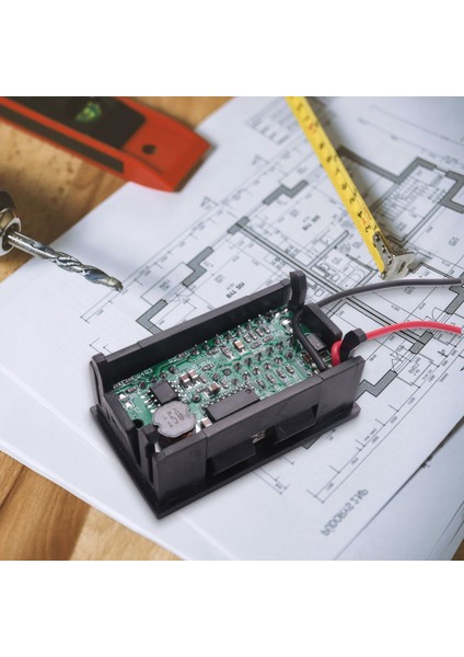 Araç Çıkışı 12.6V Pil Için Kırmızı LED Dijital Ekran Voltmetre (Yurt Dışından) fiyatları