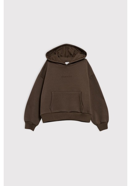 (Kids) Kapüşonlu Oversize Fit Unisex Sweatshirt