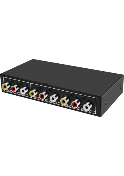 Av Anahtar Seçici Kutusu 2 Bağlantı Noktalı 3rca Av Ses Video Anahtar Ayırıcı (Yurt Dışından)