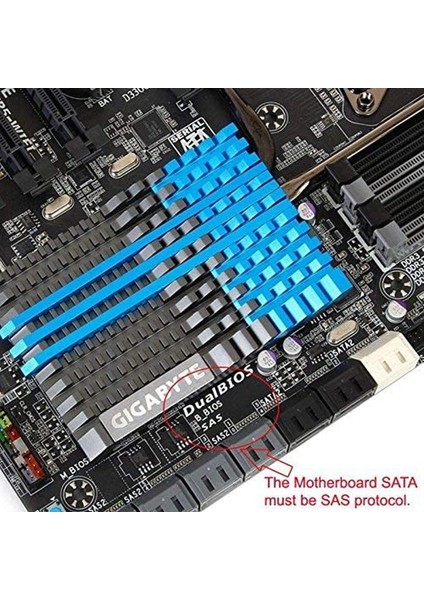 2 Adet Sas - Sata 22PIN Sabit Disk Sürücüsü Adaptörü, 15 Pinli Güç Bağlantı Noktası ile (Yurt Dışından)