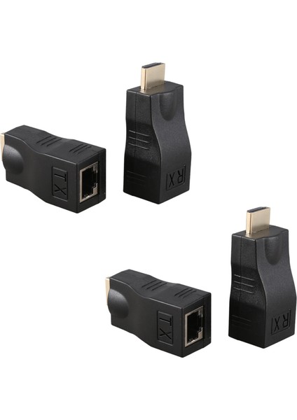 4K 3D 1.4 30M - RJ45 Over Cat 5e/6 Ağ Lan Ethernet Adaptörü (Yurt Dışından)