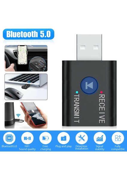 Tv Pc Araba Için 2'si 1 Arada USB Bluetooth Ses Verici Alıcı Adaptörü (Yurt Dışından) indirimleri