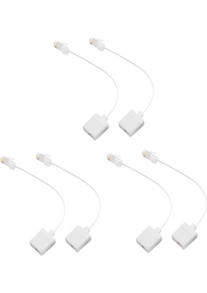 6 Ödül 8P4C/RJ45 Erkek RJ11 6P4C ve M/f Adaptateur Etherne (Yurt Dışından)