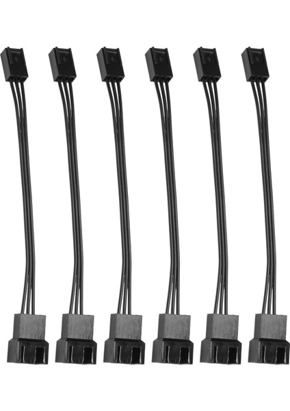 6 Adet 4pin Pwm - 3pin Standart Fan Adaptör Kablosu (Yurt Dışından)