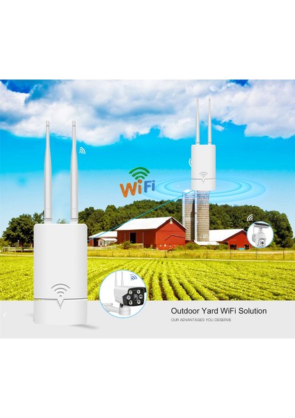 2.4g/5g Kablosuz Wifi Ap Yönlendirici 1200MBPS, 2X5DBI Anten Desteği Dış Mekan Monitörü Için Poe ve Dc Güç Kaynağı Ab Tak (Yurt Dışından) fiyatları