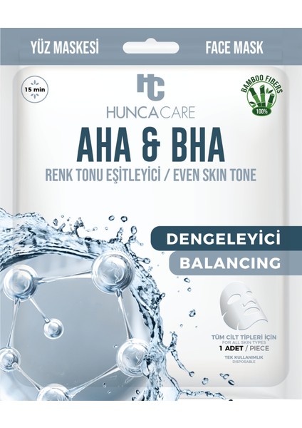 Aha&bha Kağıt Yüz Maske – Renk Tonu Eşitleyici / Even Skın Tone