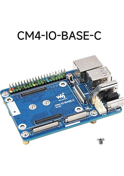 Cm4-Io-Base-C Cm4 Temel Genişletme Kartı Gelişmiş Sürümü Için Genişletme Kartı RJ45+M.2 M Key (Yurt Dışından)