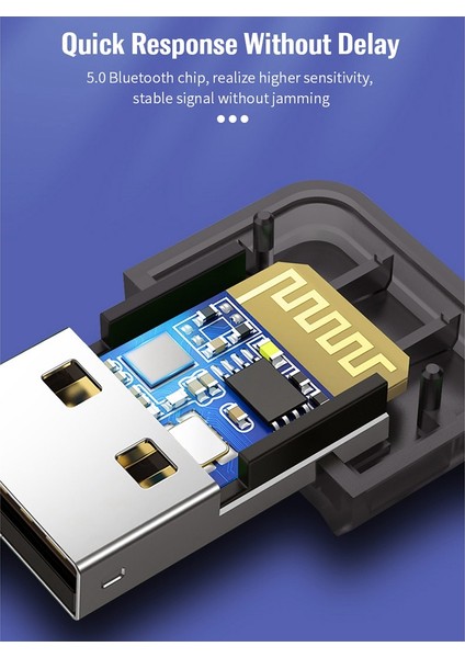 USB Bluetooth 5.0 20M Kablosuz Adaptör Fare Klavye Alıcısı Bluetooth Dongle Kulaklık Pc Dizüstü Ses Alıcısı Mavi (Yurt Dışından) fırsatları