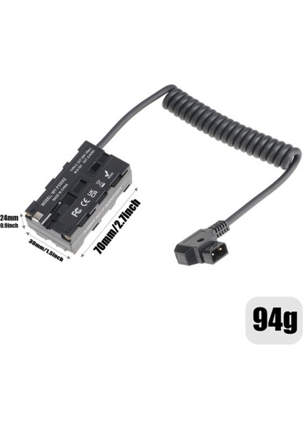 NP-F550/F750/F970 Için D-Tap'tan NP-F550'YE Sahte Pil Monitör/kamera Için Çift Taraflı Sahte Pil Güç Adaptörü (Yurt Dışından)