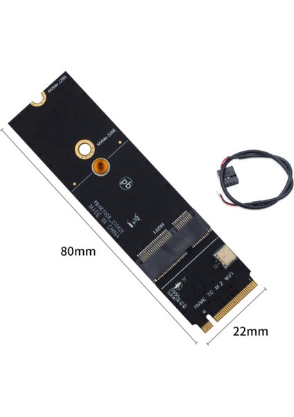 Kablosuz M.2 A+E Anahtar Yuvasından M.2 M Key Wifi Bluetooth Adaptörüne (Yurt Dışından)