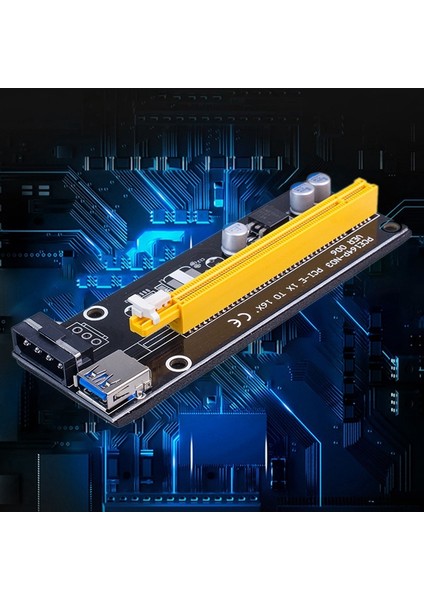 Adet VER006 Pcı-E Adaptör Kartı PCIE1X - 16X 4pın Görüntü Adaptör Panosu USB 3.0 Uzatma Kablosu Btc Madencilik Için (Yurt Dışından) fiyatları