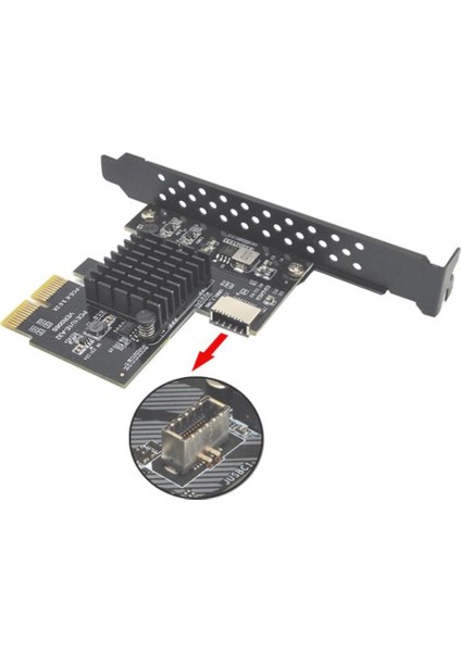 Pcı-E 2x - Usb3.1 A-Key Gen2 Ön Tip-E Genişletme Kartı (Yurt Dışından)