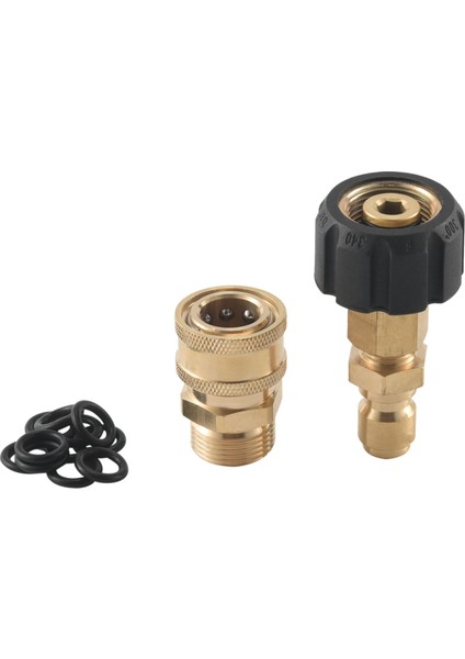 Basınçlı Yıkama Makinesi Adaptör Seti, M22-14 Döner + 3/8 Inç Fiş, 5000 Psı (Yurt Dışından)