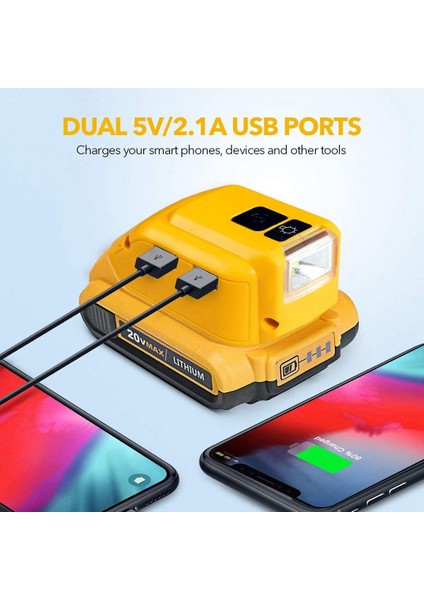 20V Max 18V Lityum Iyon Piller Için DCB090 Pil Adaptörü (Yurt Dışından) indirimleri