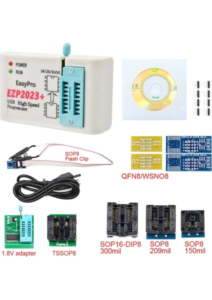 EZP2023+ Yüksek Hızlı Spı Flash Programcı EZP2023 USB Derleyici Desteği 24/25/93/95 Eeprom 25 Flash Bios Çipi (Yurt Dışından) fiyatları