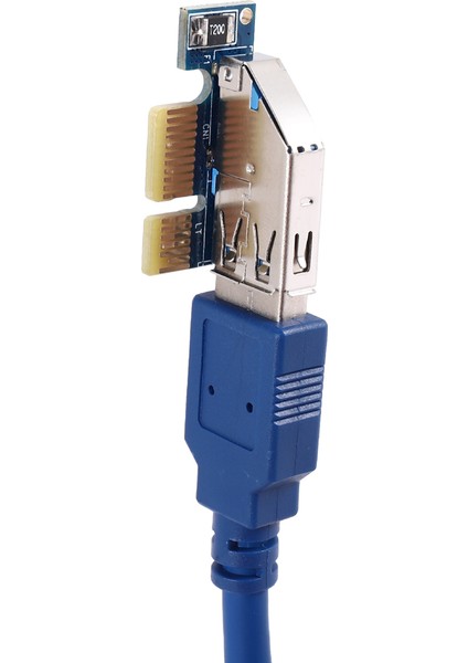 Pcıe Pcı-E Pcı Express X1 Pcı Yükseltici Kart Veri Yolu Kartı Yüksek Verimli Adaptör Dönüştürücü USB 3.0 Kablosu Masaüstü Bilgisayar Için (Yurt Dışından)