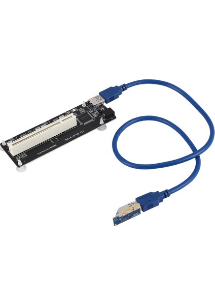 Pcıe Pcı-E Pcı Express X1 Pcı Yükseltici Kart Veri Yolu Kartı Yüksek Verimli Adaptör Dönüştürücü USB 3.0 Kablosu Masaüstü Bilgisayar Için (Yurt Dışından)