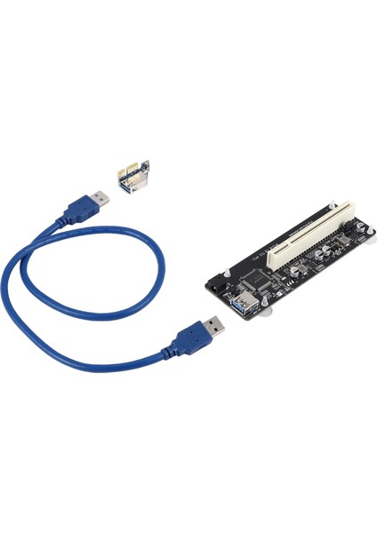 Pcıe Pcı-E Pcı Express X1 Pcı Yükseltici Kart Veri Yolu Kartı Yüksek Verimli Adaptör Dönüştürücü USB 3.0 Kablosu Masaüstü Bilgisayar Için (Yurt Dışından)