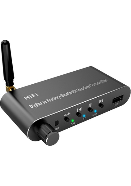 Bluetooth 5.1 Verici Alıcı Ses Adaptörü Koaksiyel/optik Adaptör Uzaktan Kumandalı Dijitalden Analoga Dönüştürücü (Yurt Dışından) fiyatları