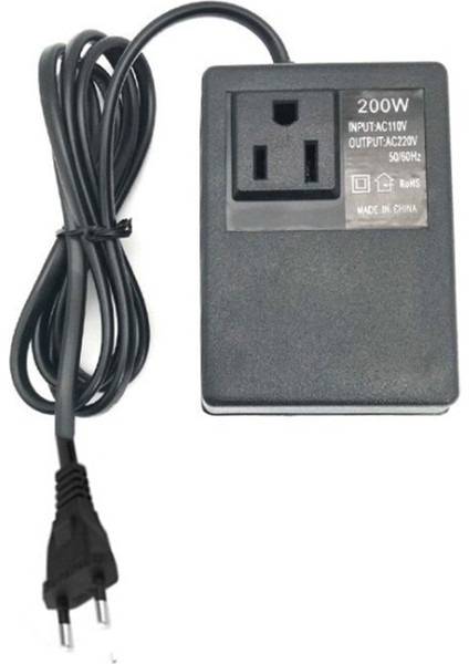 200W Gerilim Dönüştürücü 110V 220V Trafo Trafo Gerilim Dönüştürücü Seyahat Adaptörü Invertör Ab Tak (Yurt Dışından)