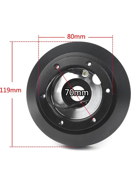 -E30H Alüminyum Yarış Direksiyon Kısa Hub Kiti Adaptörü Boss Kiti Için E30 3-/5-Serısı 318 325 528 M3 M5 84-90 (Yurt Dışından)