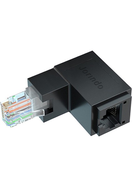 RJ45 Erkek - Dişi Ethernet Adaptörü Ağ Genişletici 90 Derece Bükme Için CAT5E Cat6 Cat8 Ethernet Kablo Konektörü (Yurt Dışından)