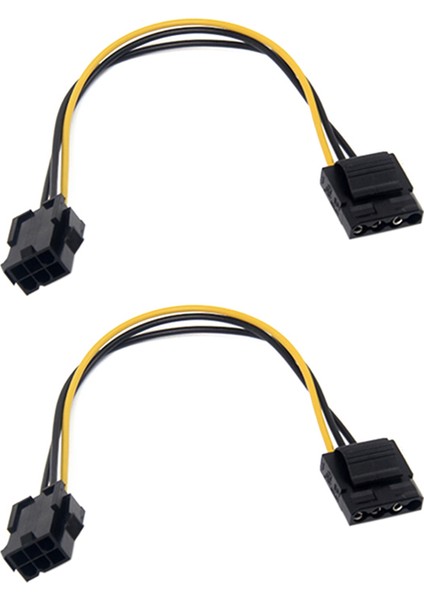 20 Adet Molex - Pcı-E Güç Ide 4 Pin Dişi - 6 Pin Dönüştürücü Kablosu (Yurt Dışından)