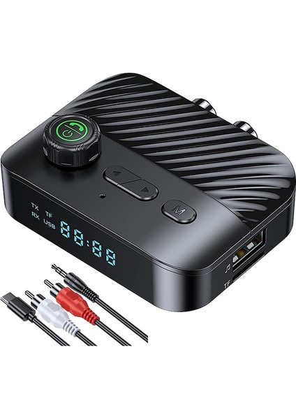 Bluetooth 5.3 Verici Alıcı Stereo LED Ekran (Yurt Dışından)