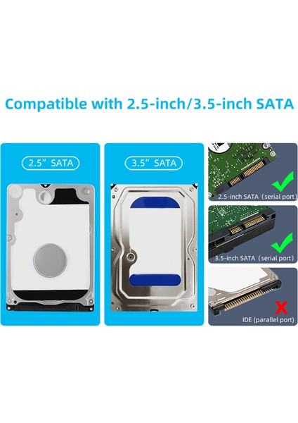 3,5 Inç HDD Muhafazası USB 3.0 - Sata Sabit Disk Kutusu-Abd Tak (Yurt Dışından)