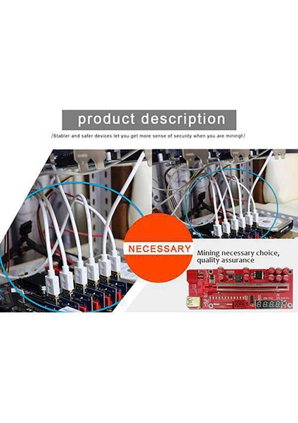 Btc Madenciliği Için 2 Adet VER014 Pro Pcı-E 1x - 16X Grafik Yükseltici Kartı (Yurt Dışından) fırsatları