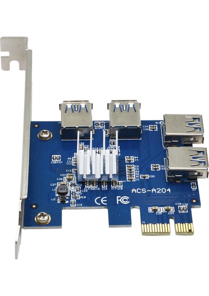 Pcı Express Kart Çarpanı Pcıe 1 Ila 4 USB Gpu X1 X16 Pcı-E Yükseltici Kart Video Kartı Madencilik Için (Yurt Dışından)