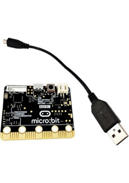 Bbc Micro-Bit V2.2 Ble5.0 Geliştirme Kartı Grafiksel - Programlanabilir Python - Nordic - Çocuklar Için NRF52833 Işlemci (Yurt Dışından)