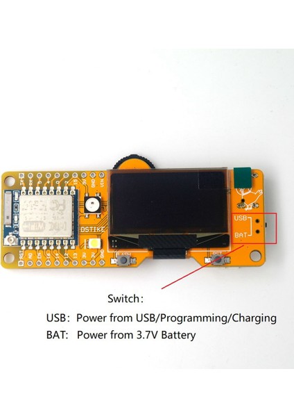 1,3 Inç OLED Geliştirme Kartlı Wifi Deauther Mini V3 ESP8266 (Yurt Dışından)
